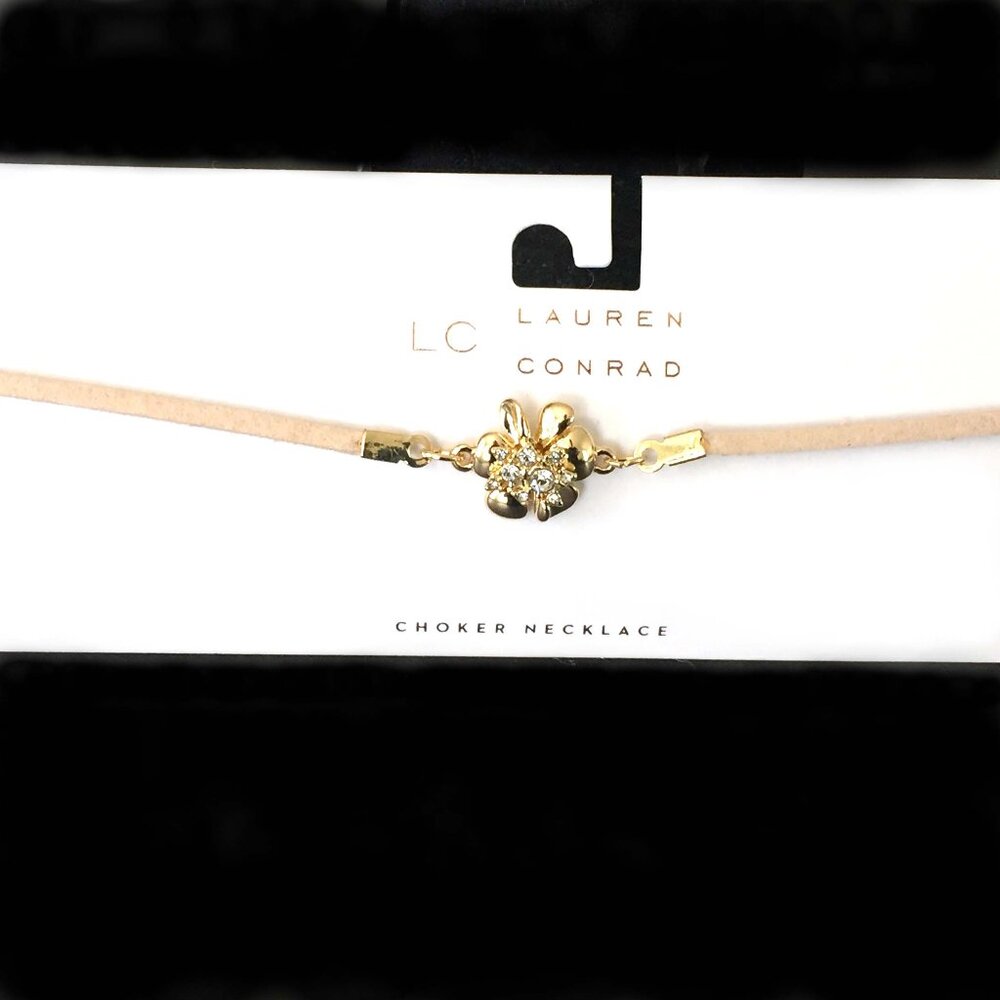 LC Lauren Conrad Flower Choker Necklace